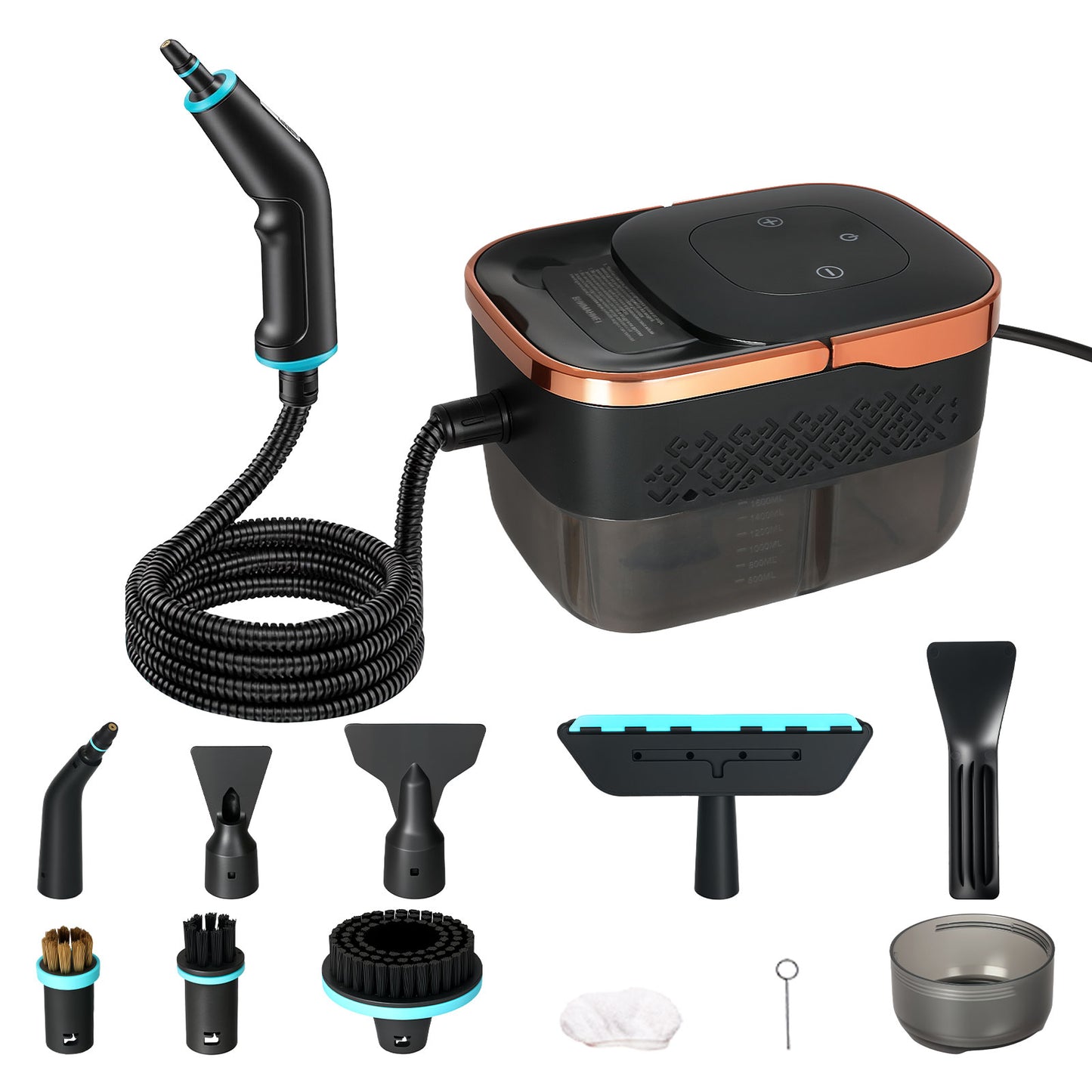 Spector Steam Cleaner Portable Multipurpose Steamer with Tools 6 Level 1600ml