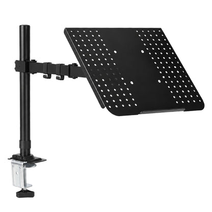 Levede Laptop Desk For  Adjustable Riser With Rotatable Monitor Mount Black