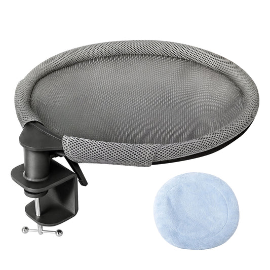 Skylos Cat Bed for Desk 360° Rotating Sturdy Hammock Plush Mesh Hold 21kg Indoor