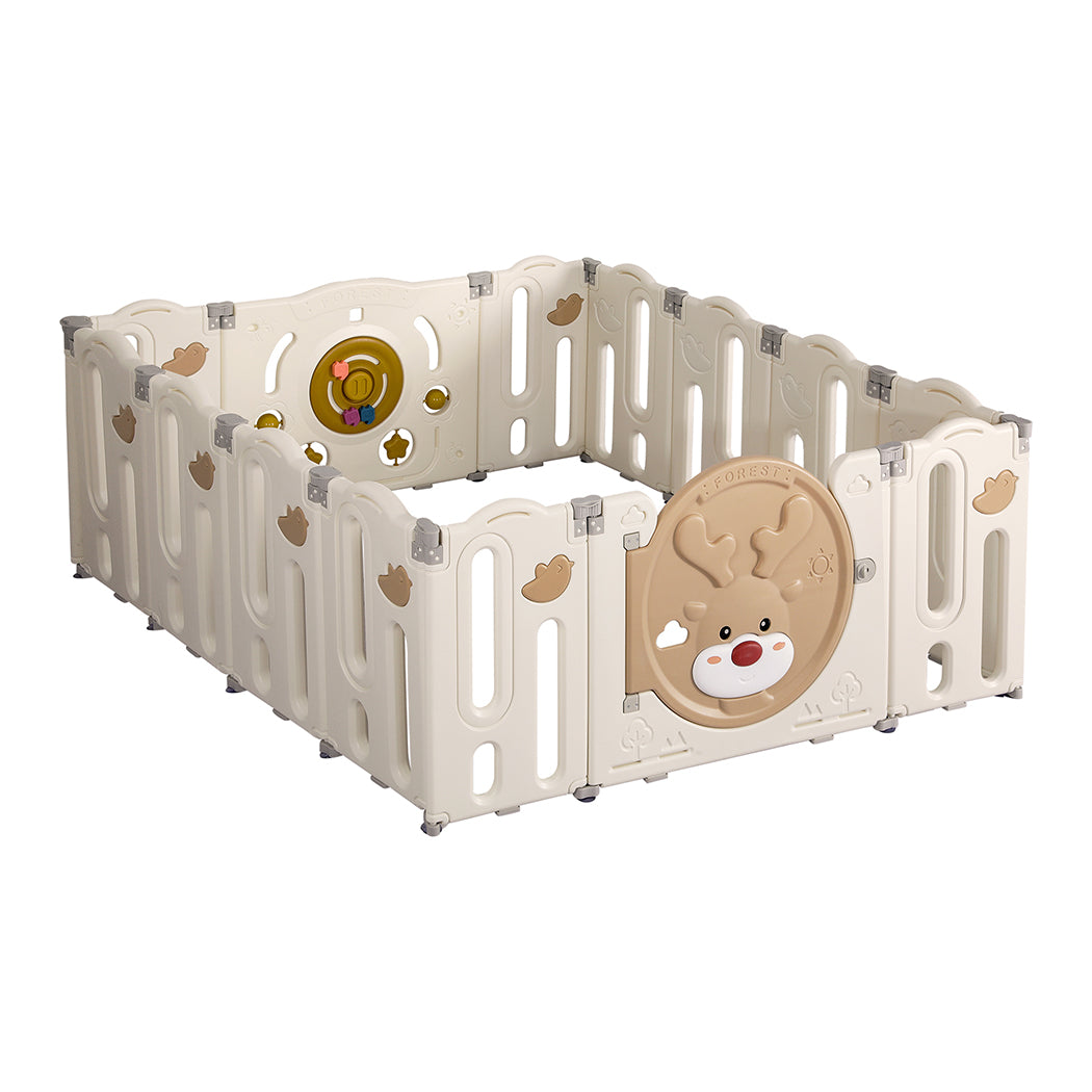 Dekko Kids Playpen Baby Safety Gate Toddler Play Game Toy Foldable Panels
