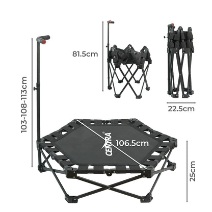 Centra Trampoline Rebounder Mini Fitness Folding Exercise Home Gym Bouncer