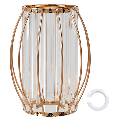 Emitto Ceiling Light Shade Easy Fit Pendant Lampshade Woven Metal Glass E27 B22