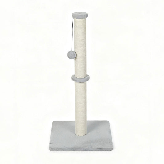 Skylos Tall Cat Scratching Post Natural Sisal Pole Heavey Duty Base with Ball