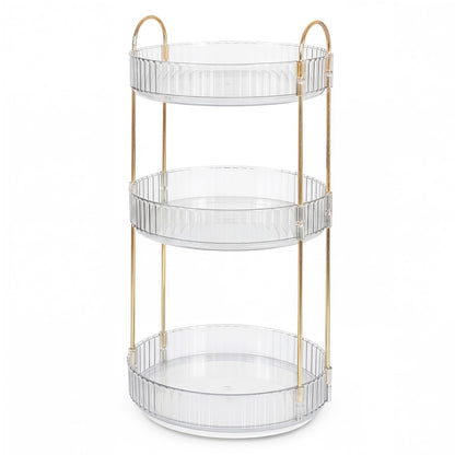 ilus Makeup Organiser 3-Tier Cosmetic Storage Modern Beauty Box Space Saving