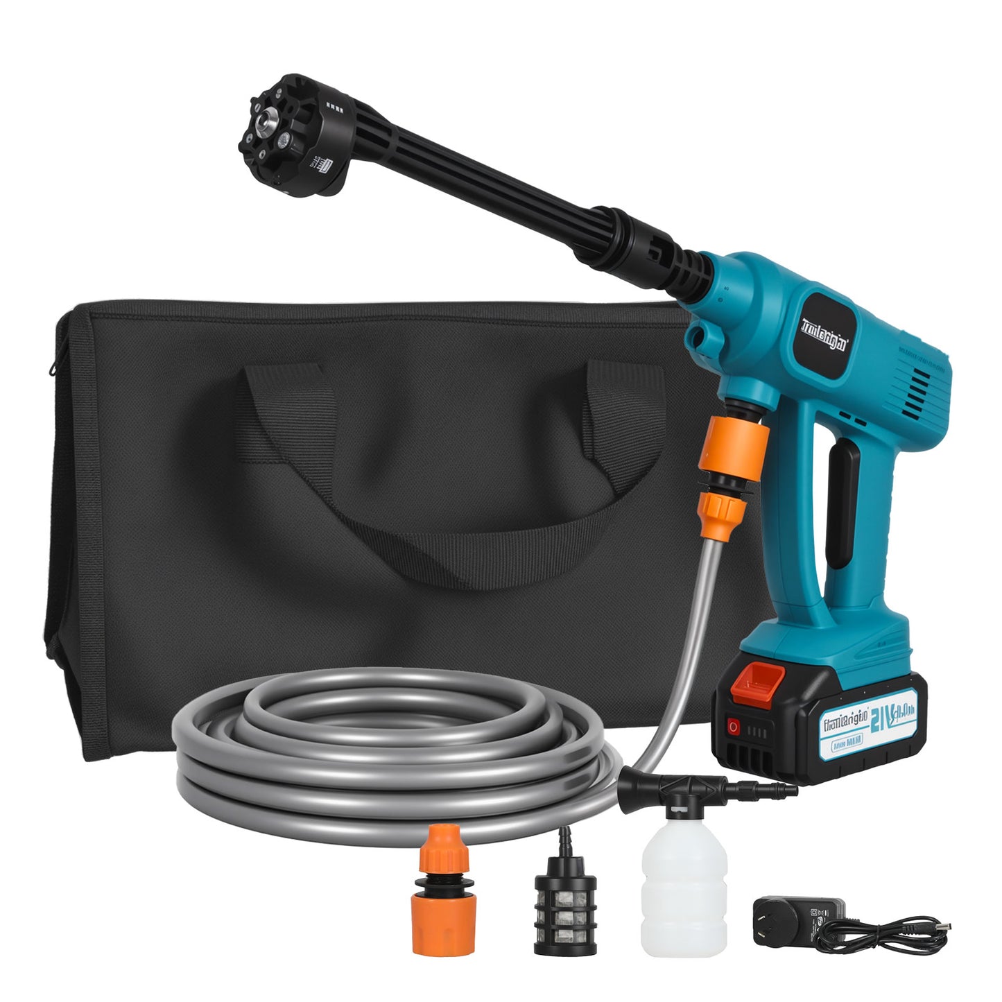 Traderight Cordless Portable Pressure Washer 50Bar 230L/H Spray Gun Car Cleaner