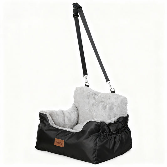 Skylos Dog Car Seat Bed Pet Booster Seat Pet Travel Carrier with Safety Leash