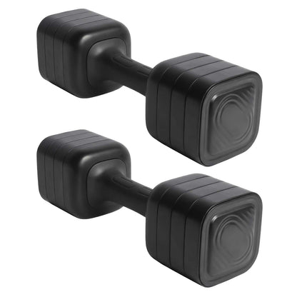 Centra Adjustable Dumbbells Set 2-5Kg Quick Lock TPU Grip for Home Gym Black