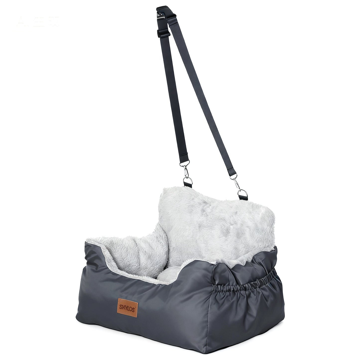 Skylos Dog Car Seat Portable Pet Travel Bed Carrier Washable for Small Dogs