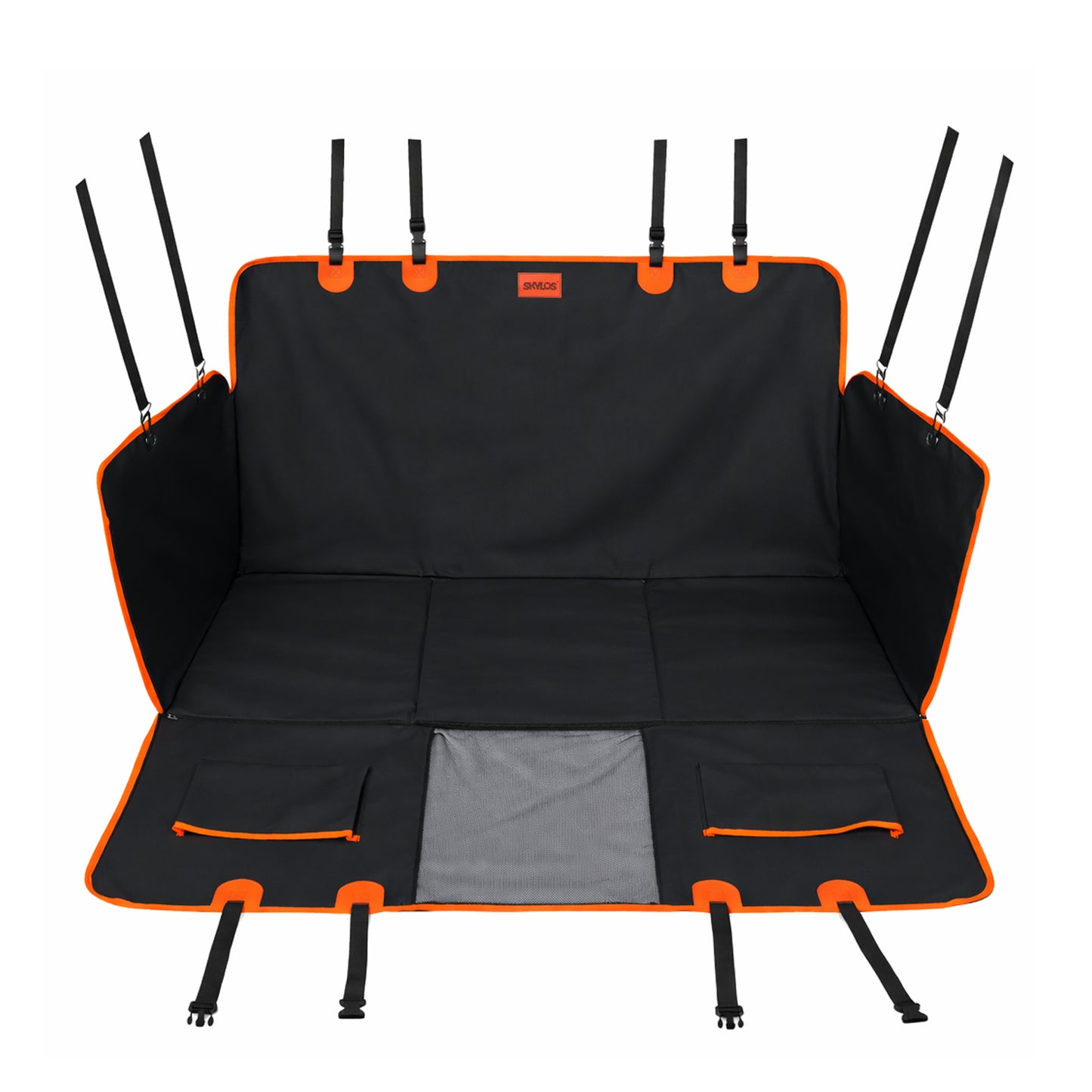 Skylos Dog Car Seat Cover Convertible Pet Back Seat Hammock Protector Waterproof