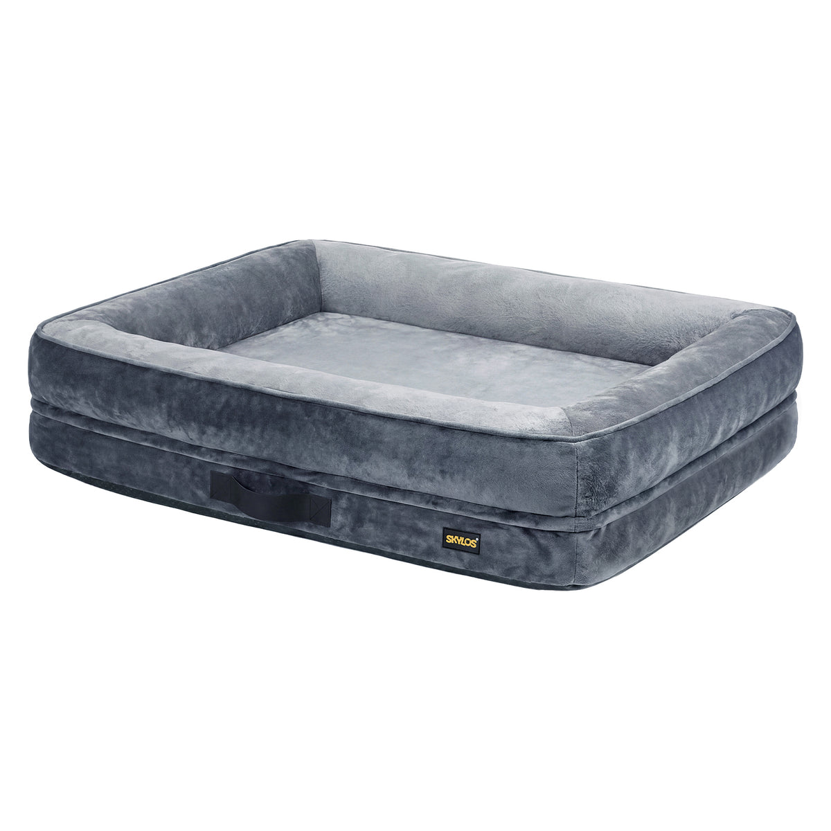 Skylos Large Dog Bed Orthopedic Support Sofa For Joint Relief Washable Grey