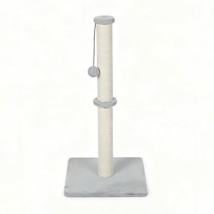 Skylos Tall Cat Scratching Post 75cm Sisal Pole Heavy Duty Base Scratcher Ball