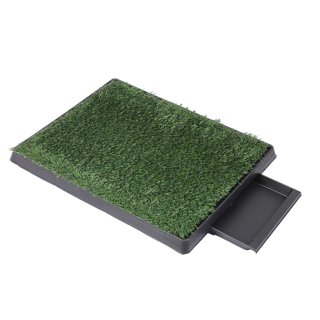 Pet Dog Toilet 2 Layer Training Puppy Pads Portable Grass Tray Turf Mat Indoor