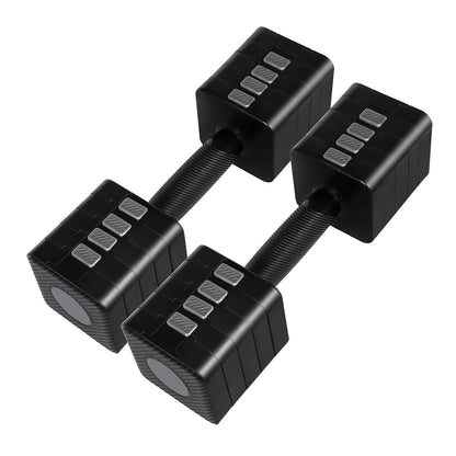 Centra Adjustable Dumbbells Set of 2 Home Gym Exercise 2.5kg/5kg Black Pink