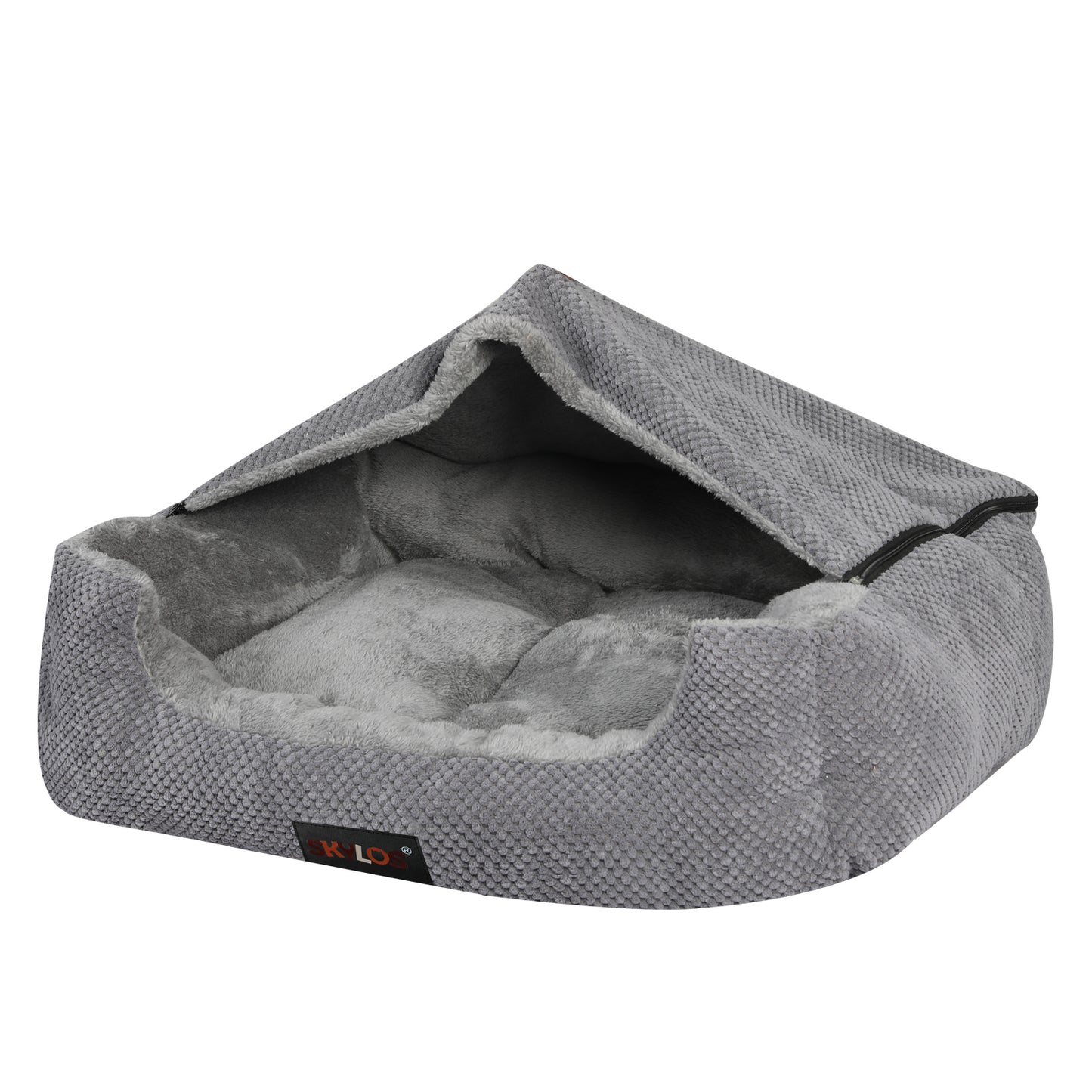 Skylos Pet Cave Bed Dog Cat Bed Soft Warm Removable Blanket Washable Non Slip