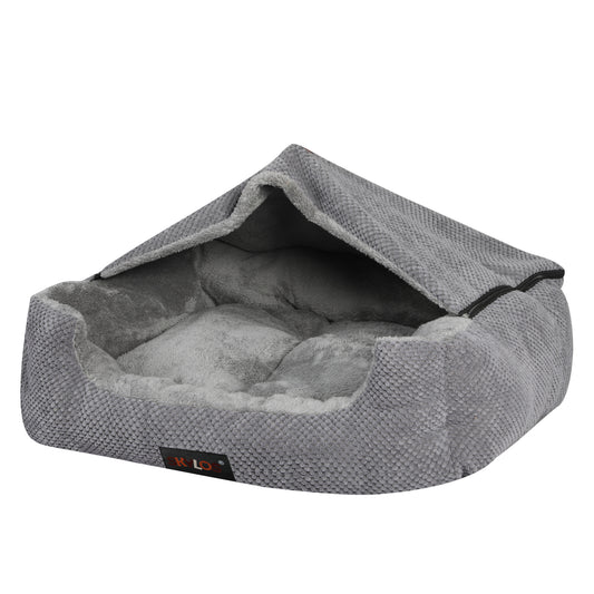 Skylos Pet Cave Bed Dog Cat Bed Soft Warm Removable Blanket Washable Non Slip