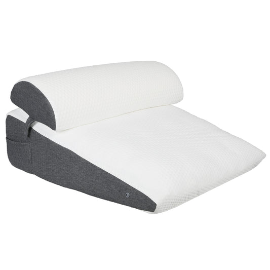 Lavio Wedge Pillow Acid Reflux Memory Foam Pregnant Reading Support Anti-snoring
