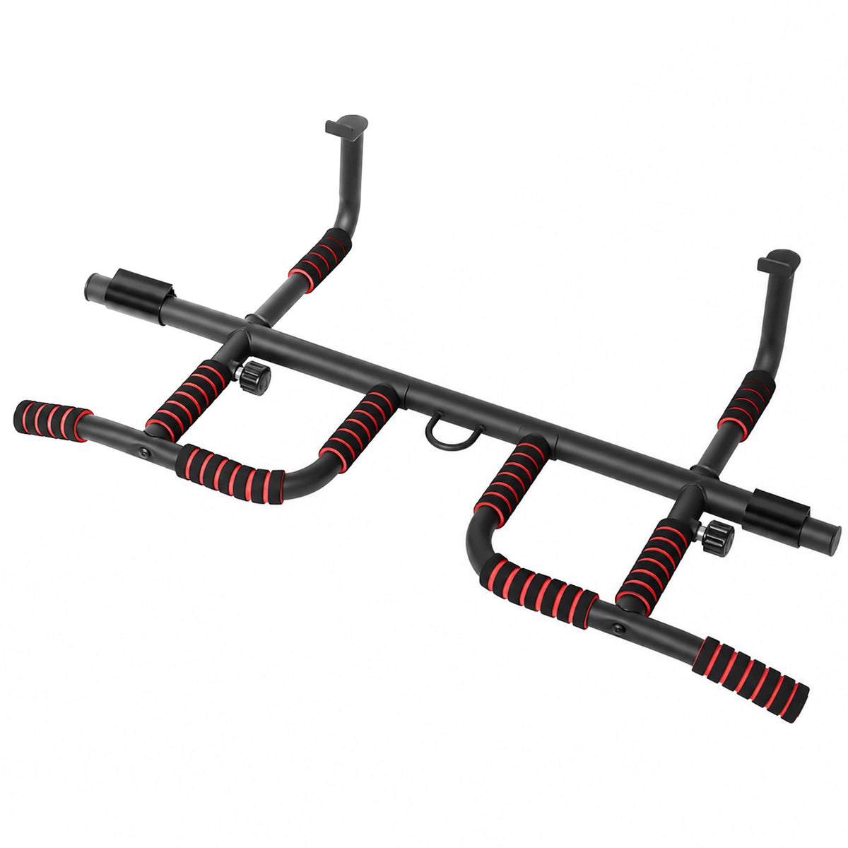 Centra Pull Up Bar Doorway No Drill 200kg Heavy Duty Carbon Steel for Home Black