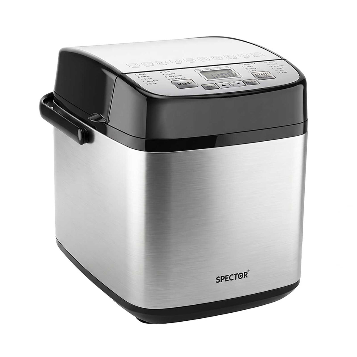 Spector Bread Maker 19 In 1 Compact Machine 15H Timer 1.5Lb for Home Baking