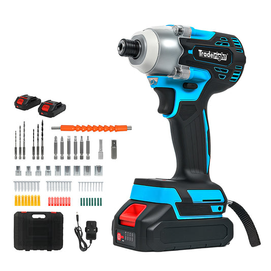 TraderightÂ 21VÂ CordlessÂ BrushlessÂ ImpactÂ Wrench DriverÂ 550/1200N.m 4.0AhÂ Battery