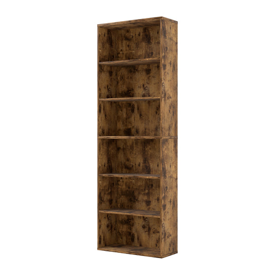 Levede 6 Tier Bookcase Shelving Storage Tall Adjustable Bookshelf Organizer Unit