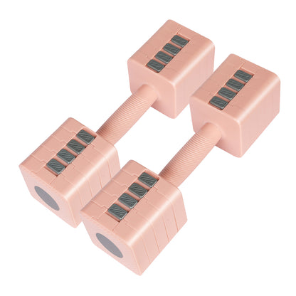 Centra Adjustable Dumbbells Set of 2 Home Gym Exercise 2.5kg/5kg Black Pink