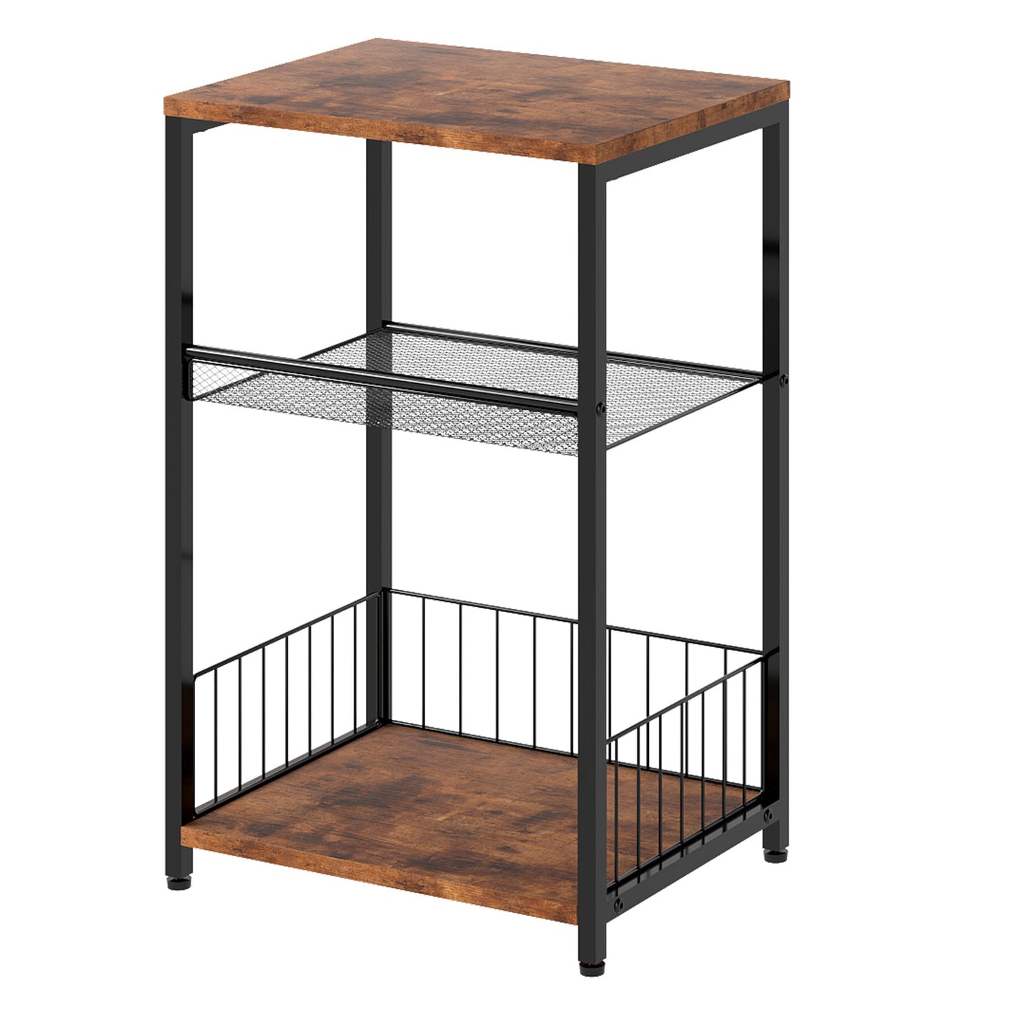 Levede Sofa Side Table with Storage 3 Tier Bedside End Table Living Room Bedroom