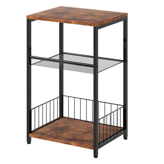 Levede Sofa Side Table with Storage 3 Tier Bedside End Table Living Room Bedroom