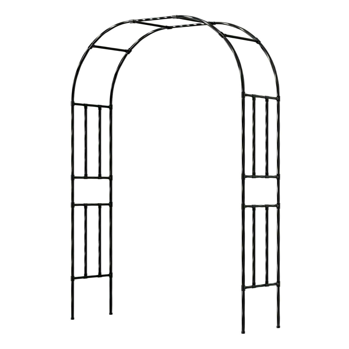 LAMBU 2.4M Metal Garden Arch Trellis Rose Climbing Plant Archway Tubular Frame