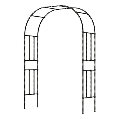 LAMBU 2.4M Metal Garden Arch Trellis Rose Climbing Plant Archway Tubular Frame