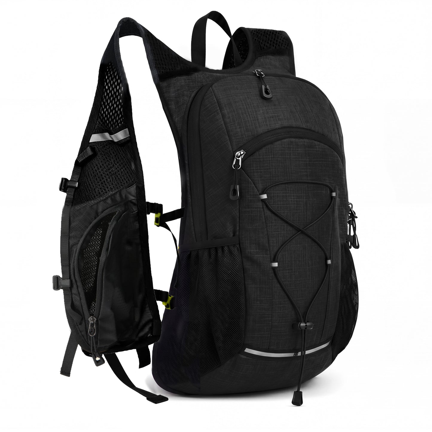 Swifto Hiking Backpack Foldable 20L Water Resistant Daypack For Camping Black