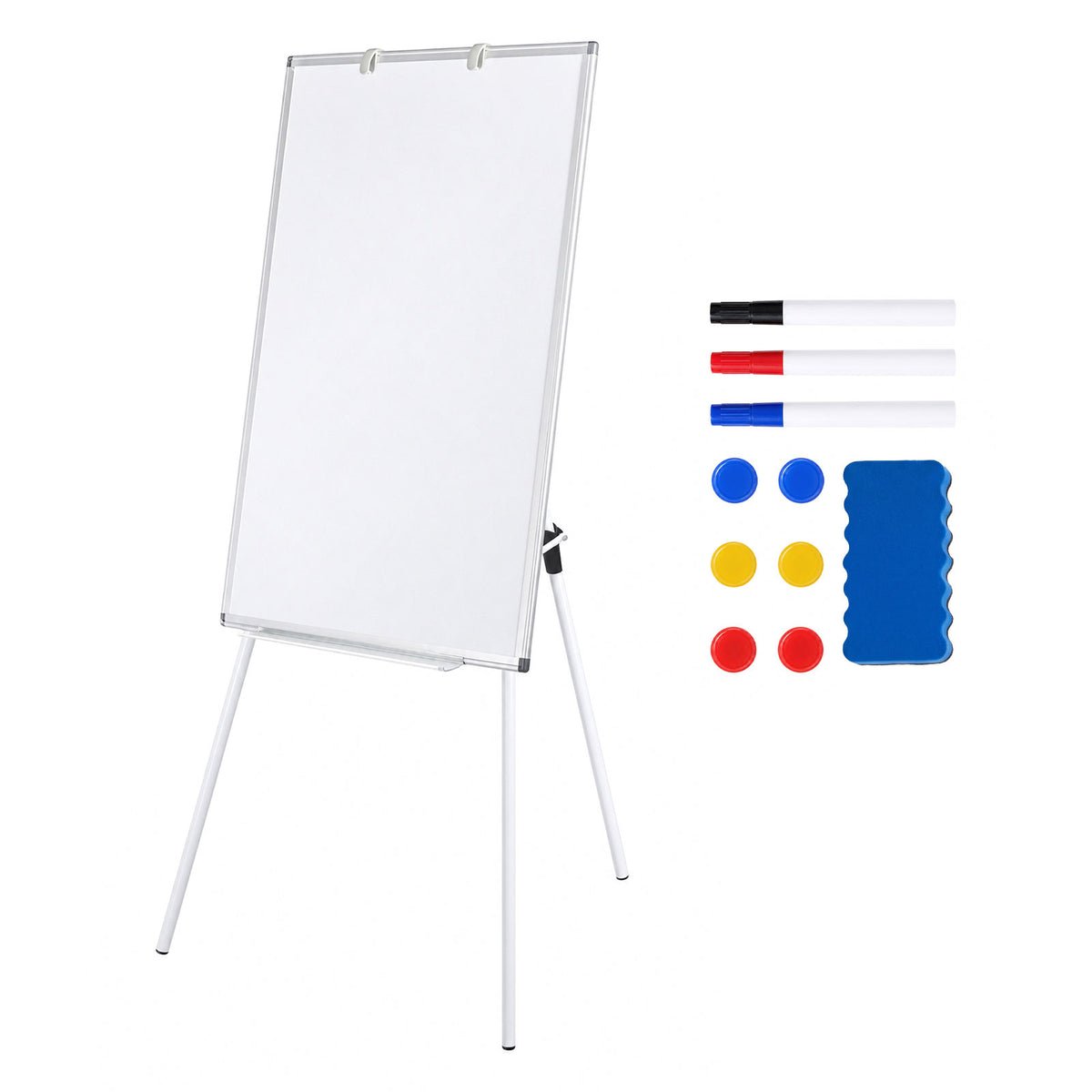 Levede Magnetic Whiteboard with Foldable Tripod Dry Erase For Office White