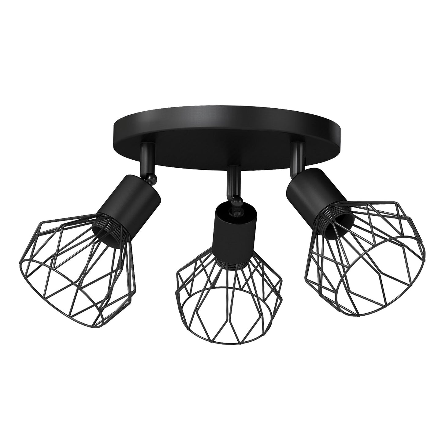EMITTO 3-4 Way Spotlight Ceiling Light Adjustable Kitchen Spot Light E14 Fixture