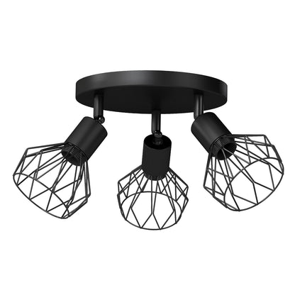 EMITTO 3-4 Way Spotlight Ceiling Light Adjustable Kitchen Spot Light E14 Fixture