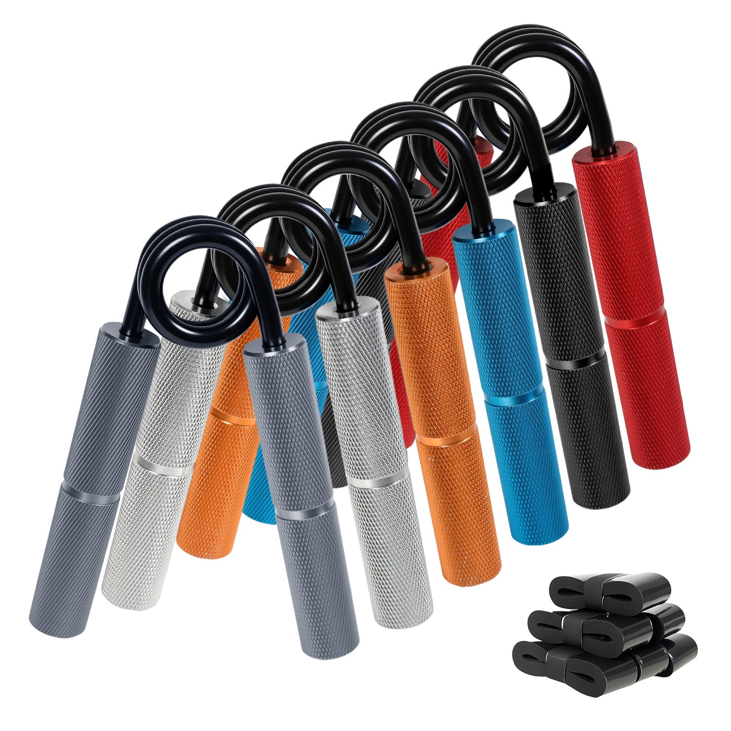Centra Hand Grip Strengthener Set Gym Trainer Gripper Metal Non Slip 100-350LB