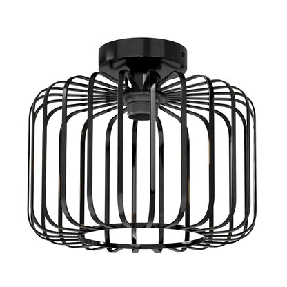 Emitto Ceiling Light Industrial Chandelier Metal Pendant Lamp Bedroom E27 Black