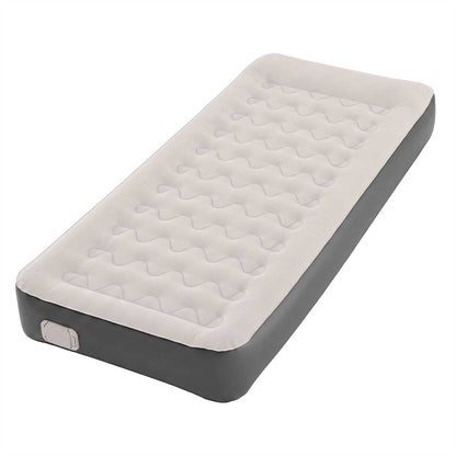 Lavio Inflatable Mattress TPU Airbed Rechargeable Pump Single Camp Bed Grey