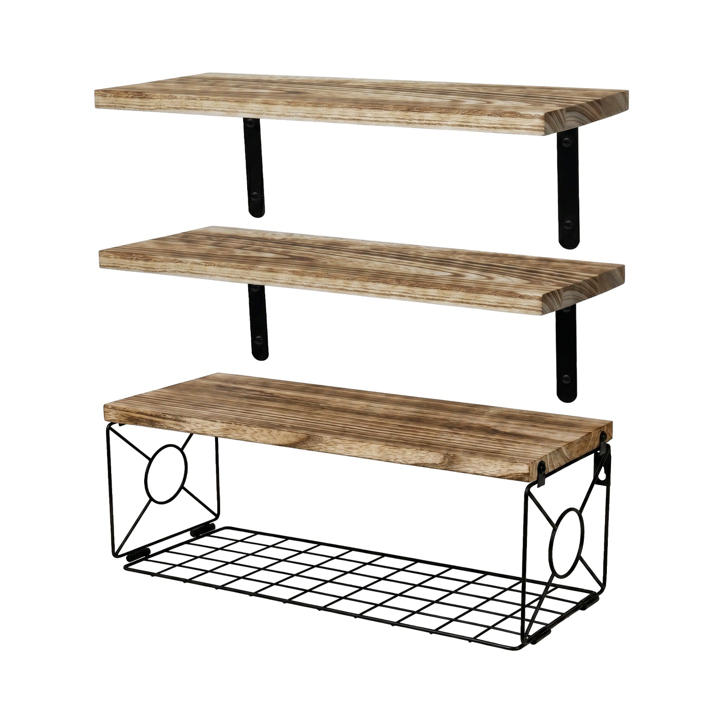 Levede Floating Shelves Wall Mounted Storage Collection Rustic Home Decor Shelf