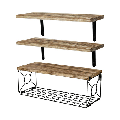 Levede Floating Shelves Wall Mounted Storage Collection Rustic Home Decor Shelf