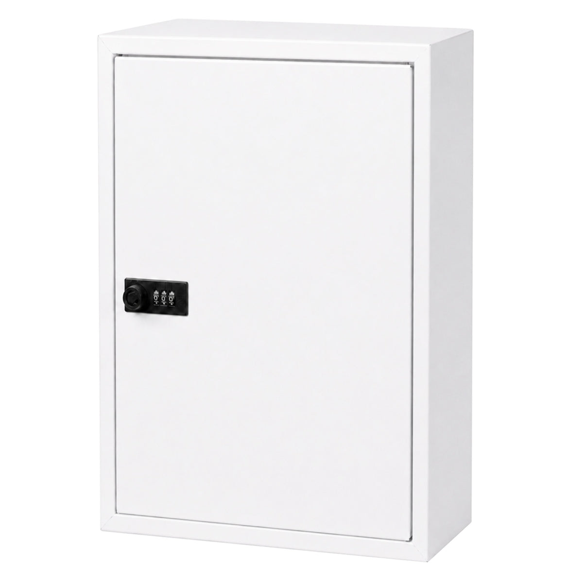 Levede Medicine Cabinet Lockable Storage Box Wall Mounted Metal Home White