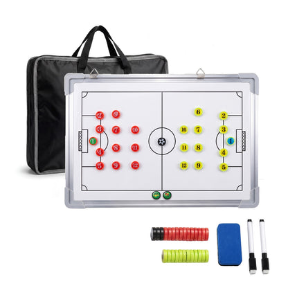 Magnetic Football Tactics Board Double Sided Soccer Coaching Clipboard Training