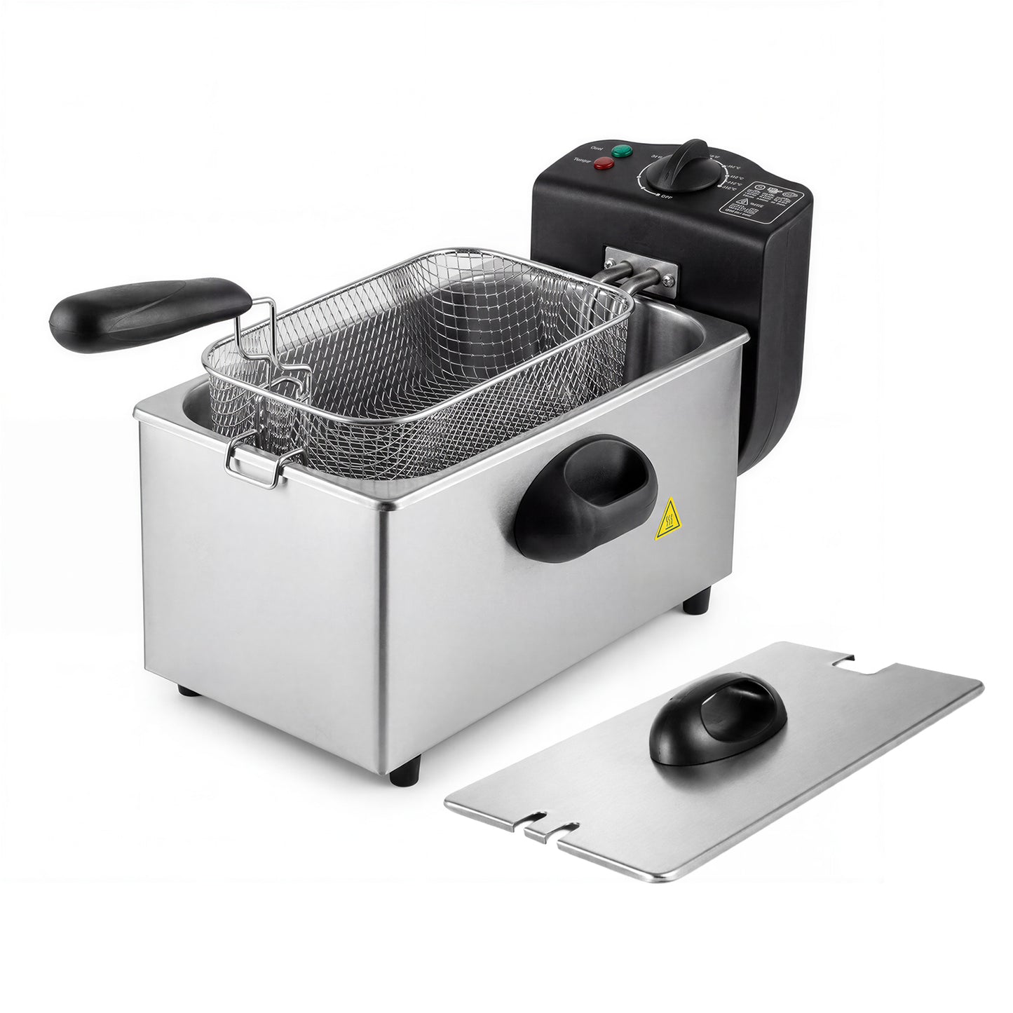Spector Deep Fat Fryer 3L Chip Pan Basket Stainless Steel Adjustable Temp 2000W