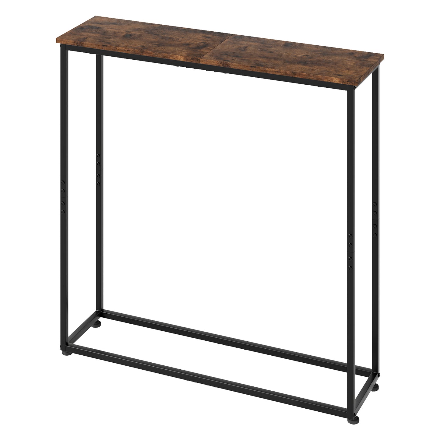 Narrow Console Table Slim Entryway Hallway Sofa Table Display Shelf Wood Steel