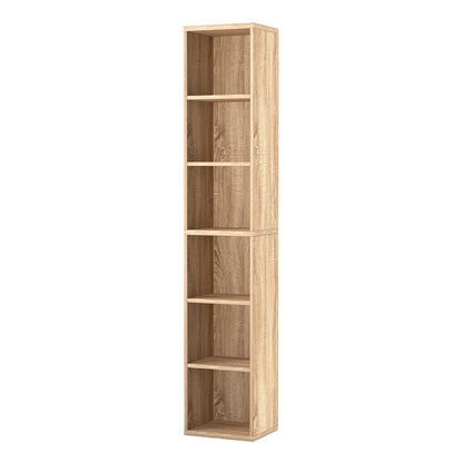 Levede Bookshelf 6 Tier Bookcase Shelves Tall Narrow Storage Display Shelving