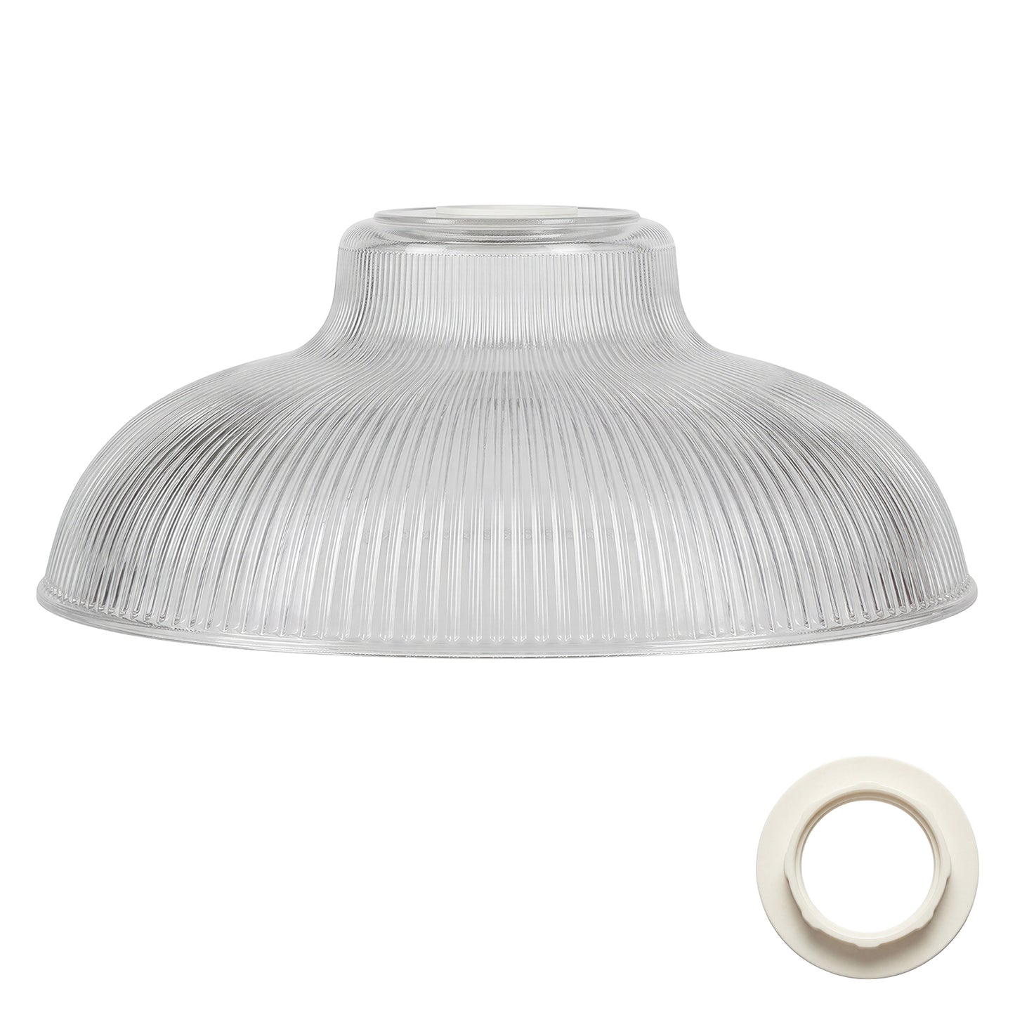 Emitto Ceiling Light Shade Easy Fit Pendant Lampshade Woven Metal Glass E27 B22