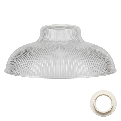 Emitto Ceiling Light Shade Easy Fit Pendant Lampshade Woven Metal Glass E27 B22