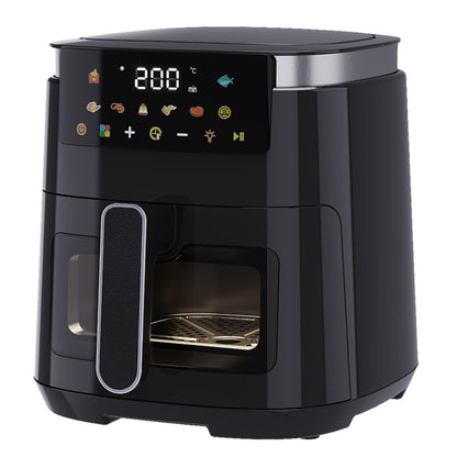 Spector 5L Digital Air Fryer 1250W Oil Free Hot Air Healthy Frying Cooker Black