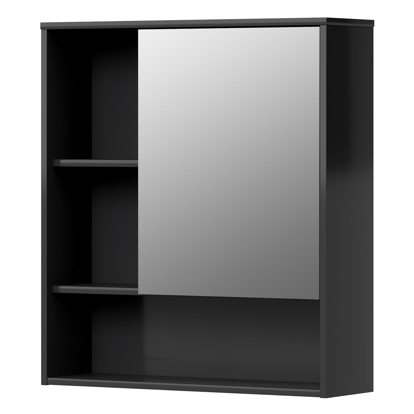 Levede Bathroom Mirror Cabinet Wall Mounted Storage Cupboard with Open Shelf