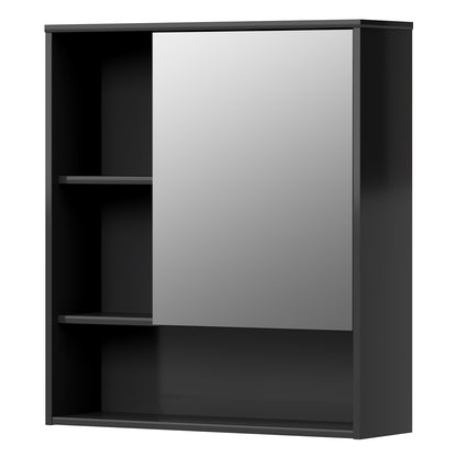 Levede Bathroom Mirror Cabinet Wall Mounted Storage Cupboard with Open Shelf