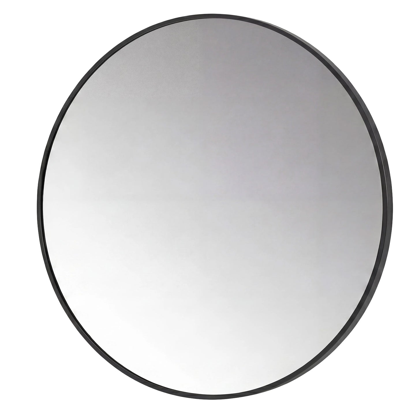 Yezi Wall Mirror Round Mirror Tempered Glass HD Make Up Mirror Bathroom 60cm