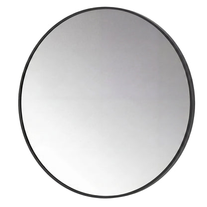 Yezi Wall Mirror Round Mirror Tempered Glass HD Make Up Mirror Bathroom 60cm